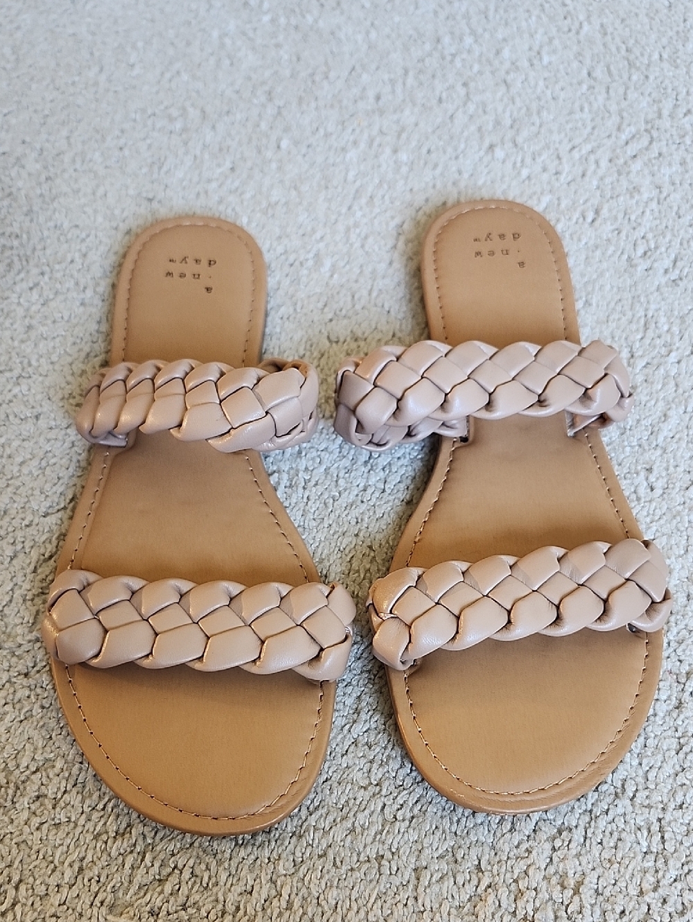 a new day Braided Double-Strap Slide Sandal - Blush - Picture 1 of 6